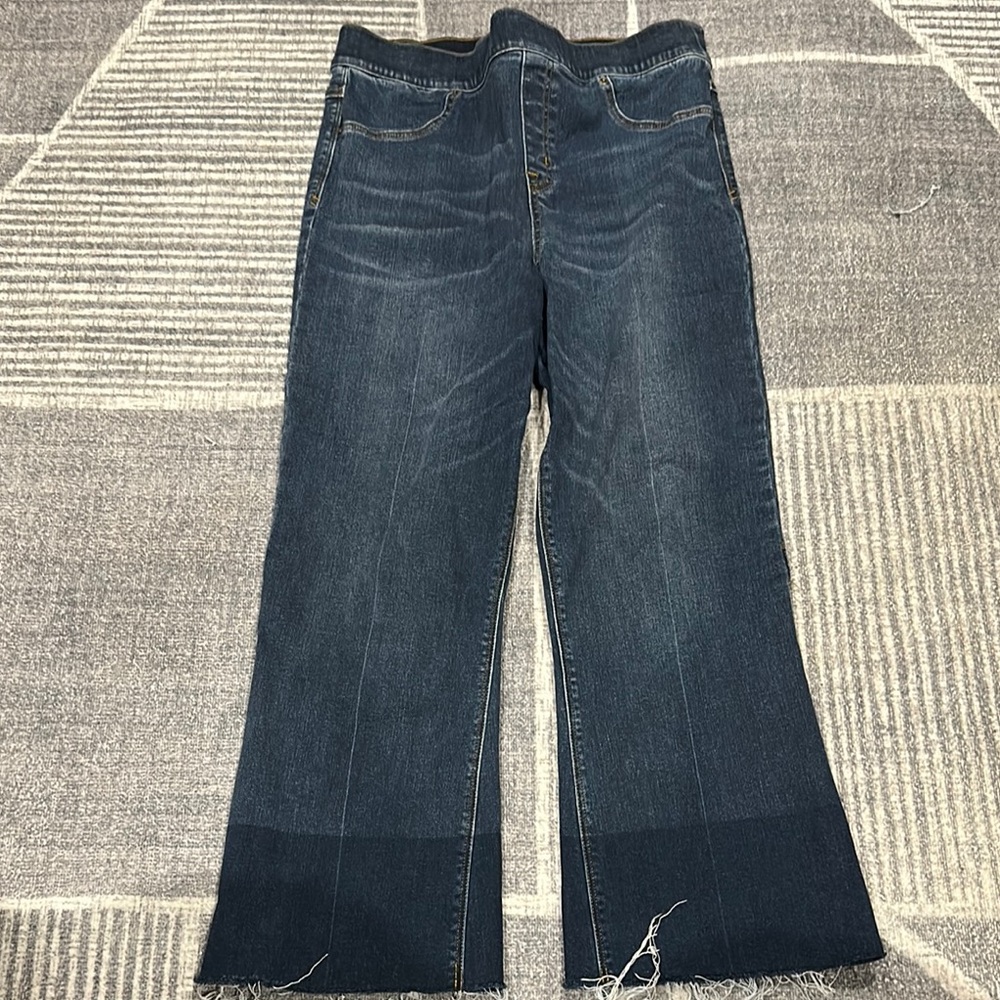 SPANX Indigo Wide Leg Jeans